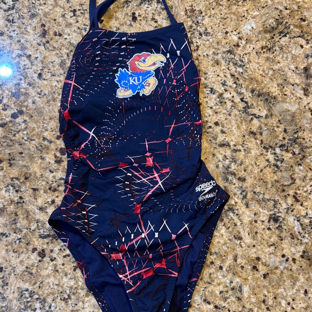 Speedo KU Univ KS Swim One Piece - SZ 26